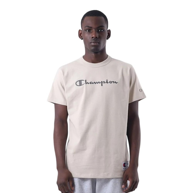 Camiseta Champion Malhão Heritage Script Rust Masculina - Foto 1