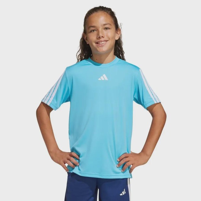 Camiseta adidas Essentials 3 Stripes Infantil - Foto 1