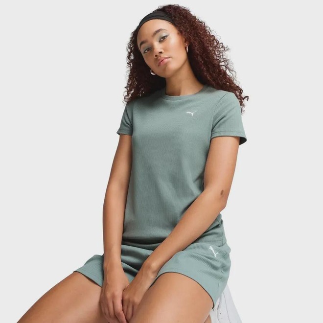 Camiseta Puma Ess Elevated Rib Feminina - Foto 1