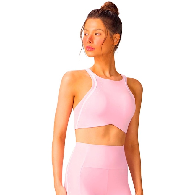 Top Alto Giro Nadador Sport Way Of Life Feminino - Foto 1