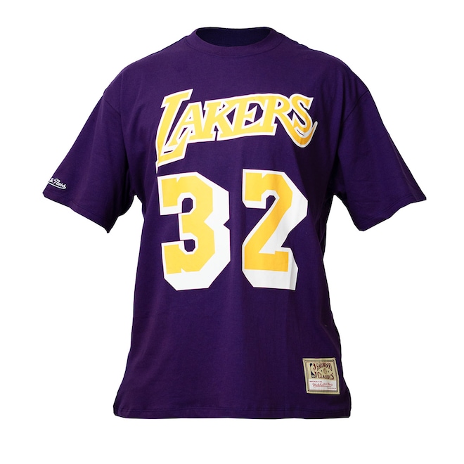 Camiseta NBA Oversized La Lakers Johnson 32 Masculina - Foto 1