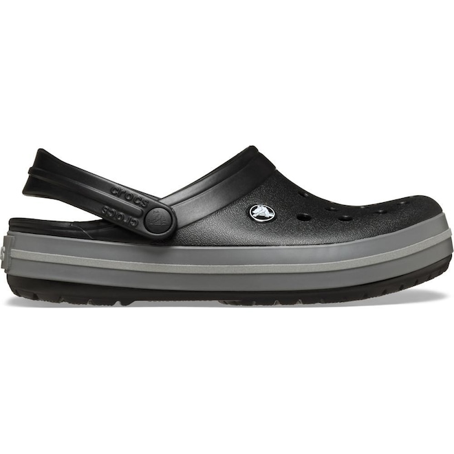 Sandália Unissex Crocs Crocband Reflective Clog Black - Foto 1
