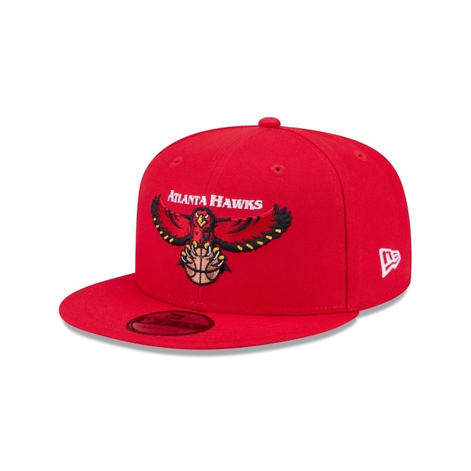 Boné New Era 9Fifty Atlanta Hawks NBA Hardwood Masculino - Foto 1