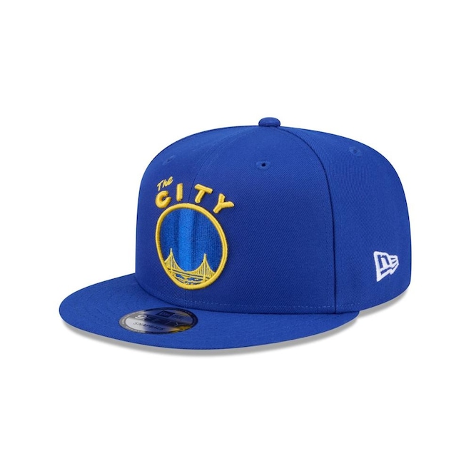 Boné New Era 9Fifty San Francisco Warriors NBA Hardwood Masculino - Foto 1