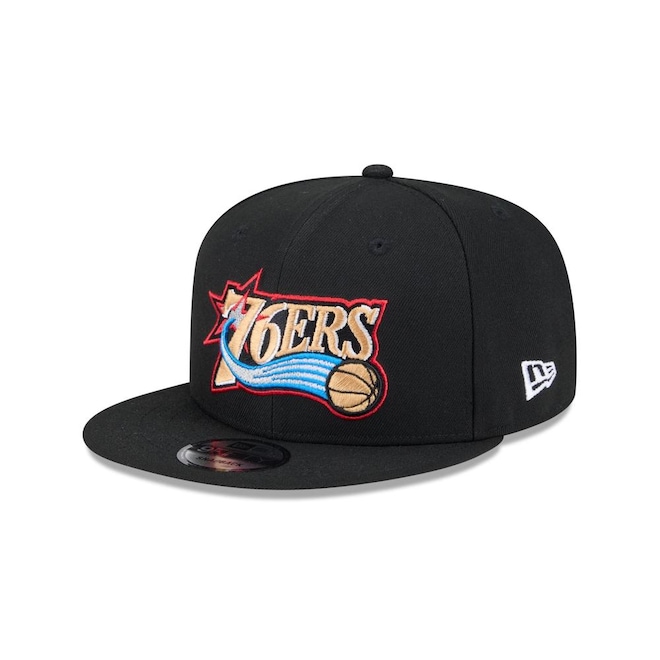 Boné New Era 9Fifty Philadelphia 76ers NBA Hardwood Masculino - Foto 1