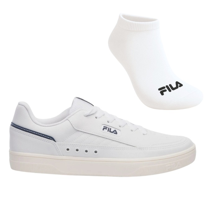 Kit Tênis Fila Vortex E Meia - Masculino - Foto 1