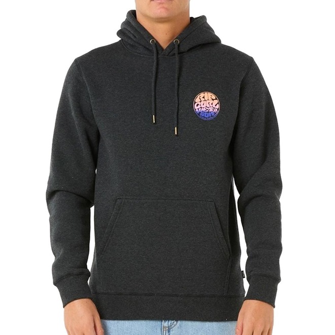 Blusão Rip Curl Canguru Brazil Wetsuit Icon W25 Black Marle - Masculino - Foto 1