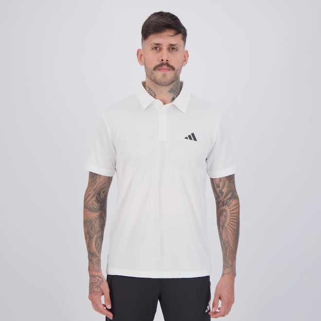 Camisa Polo adidas Tennis Logo Masculina - Foto 1