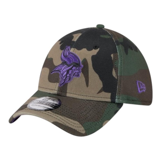 Boné New Era 3930 Minnesota Vikings Salute Service 25 Masculino - Foto 1