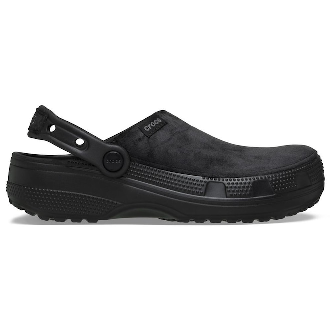 Sandália Crocs Classic Crafted Velvet Clog Black - Feminino - Foto 1