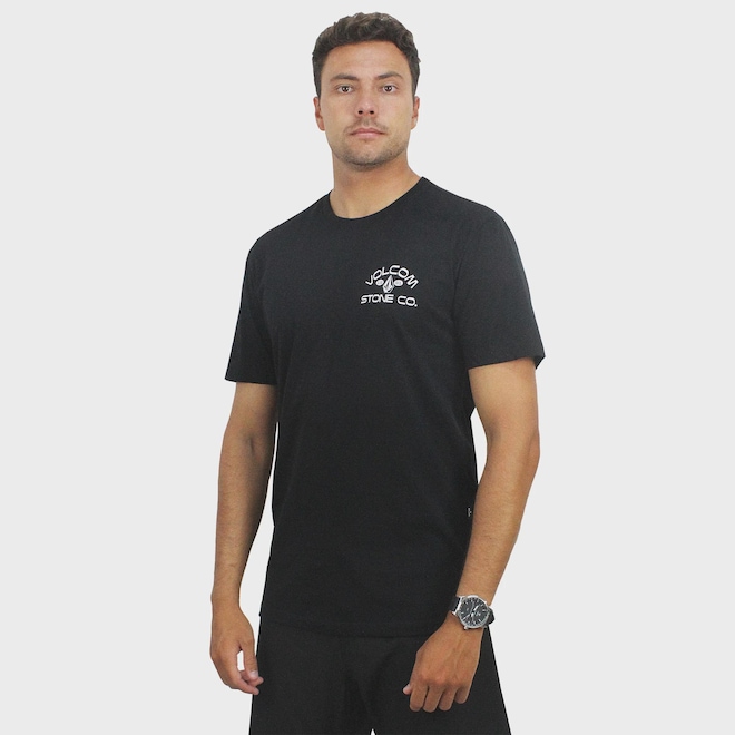 Camiseta Volcom Always Black - Masculina - Foto 1