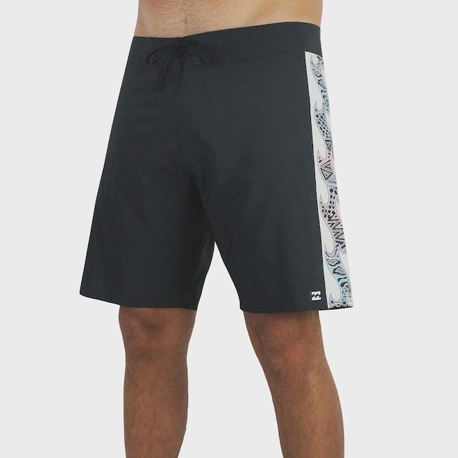 Bermuda Billabong D Bah Ciclo Pro Black - Masculino - Foto 1
