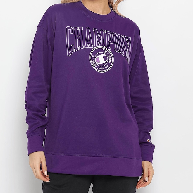 Blusão Champion Game Day Eco Oversized Feminino - Foto 1
