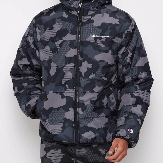 Jaqueta Champion Aop Puffer Jacket Masculina - Foto 1