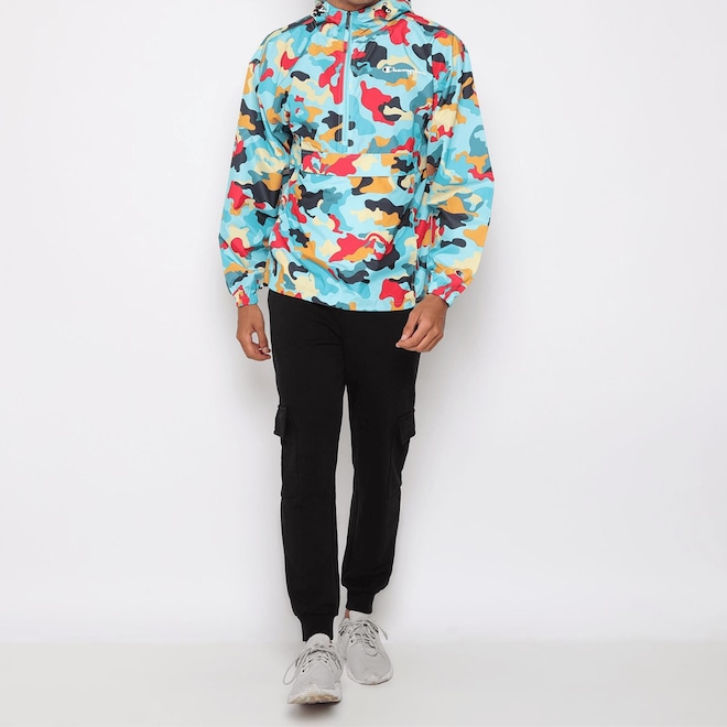 Jaqueta Champion Aop Stadium Packable Jacket Masculina - Foto 1