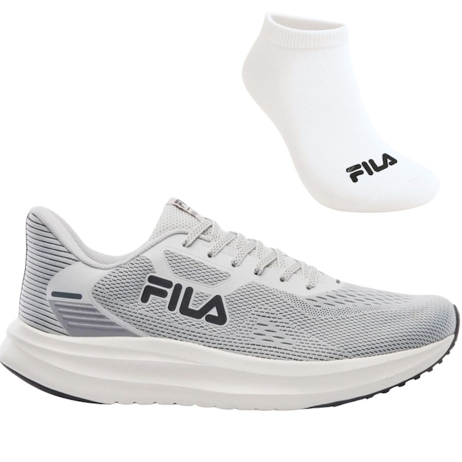 Kit Tênis Fila Fastness E Meia - Masculino - Foto 1