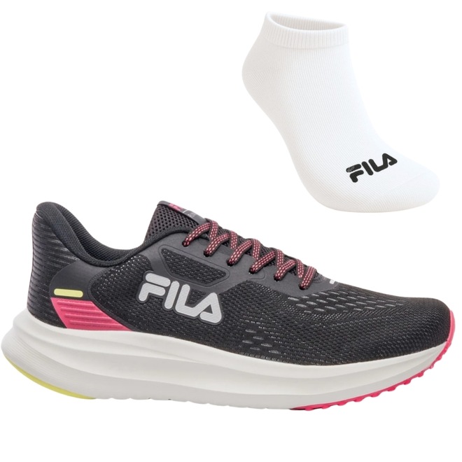 Tênis Fila Fastness E Meia - Feminino - Foto 1