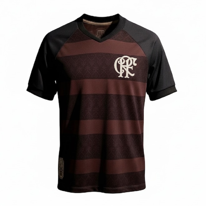 Camisa do Flamengo Consciência Negra Diamante Braziline - Masculina - Foto 1