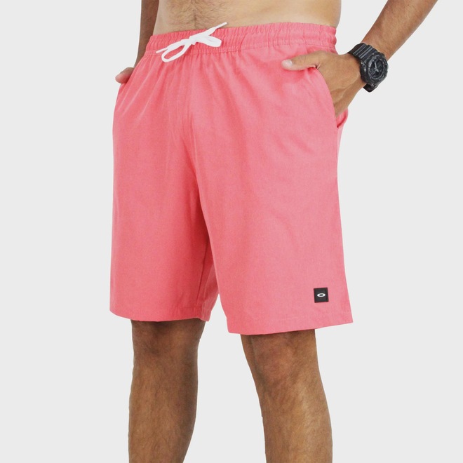Bermuda Oakley Trunk Heather Red Line - Masculina - Foto 1