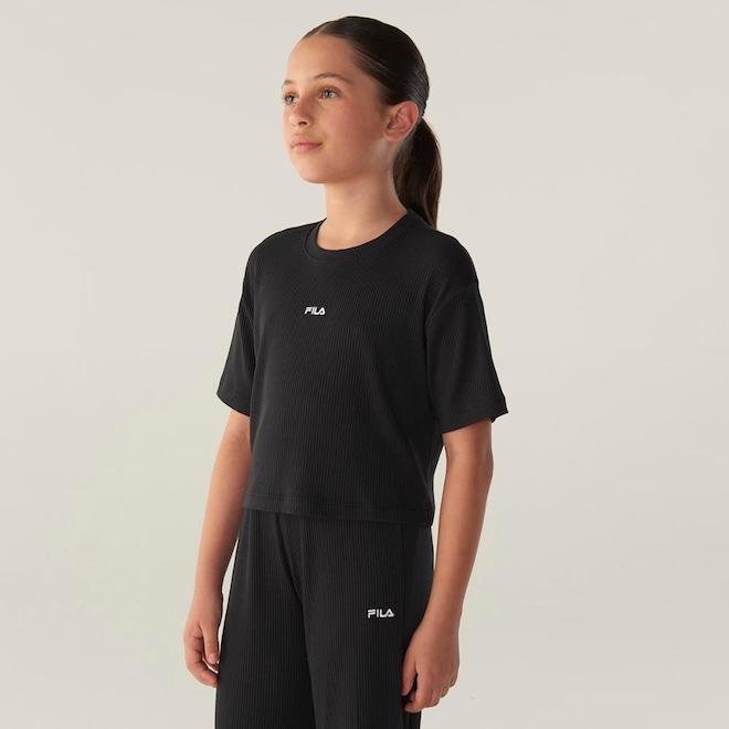 Camiseta Fila Essentials Canelada Infantil - Foto 1