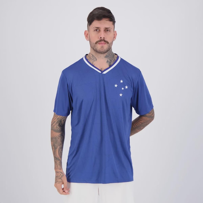 Camisa Do Cruzeiro Celeste - Masculina - Foto 1