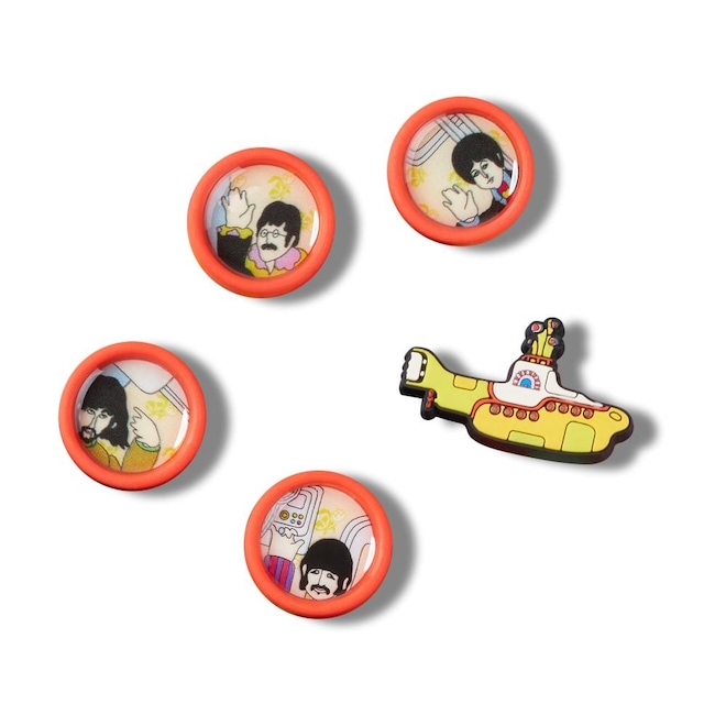 Kit Jibbitz Crocs Yellow Submarine Window Pack com 5 Peças - Foto 1
