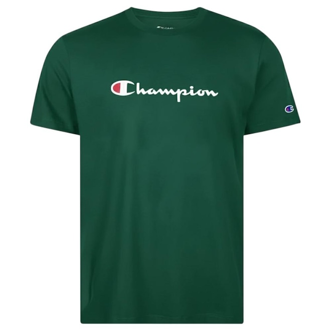 Camiseta Champion Logo Script Ink Masculina - Foto 1