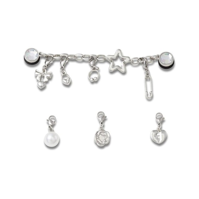 Jibbitz Crocs Punk e Prateado Removível - Foto 1