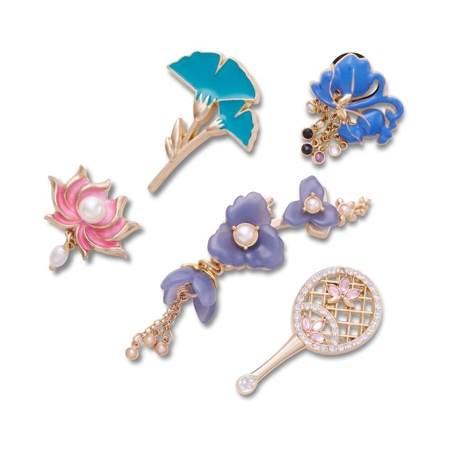 Jibbitz Crocs Floral Delicado Pack com 5 Peças - Foto 1