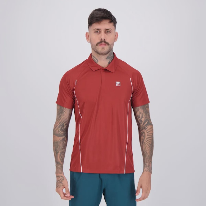 Camisa Polo Fila Match Masculina - Foto 1
