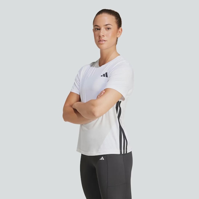 Camiseta adidas 3 Stripes Feminina - Foto 1