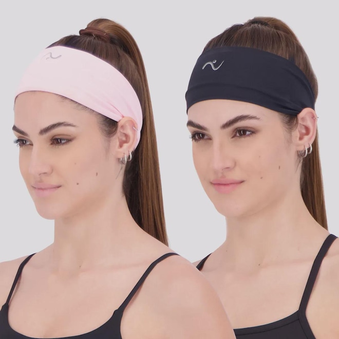 Kit 2 Heandbands Snugg Running Unissex - Foto 1
