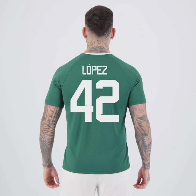 Camisa Palmeiras Alviverde 42 Flaco López Masculina - Foto 1