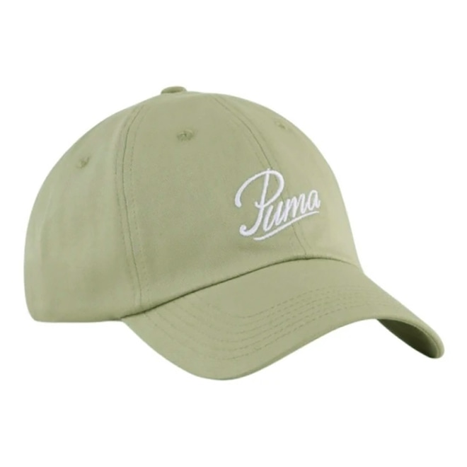 Boné PUMA Essentials Script Logo Dad Adulto Aba Curva - Foto 1