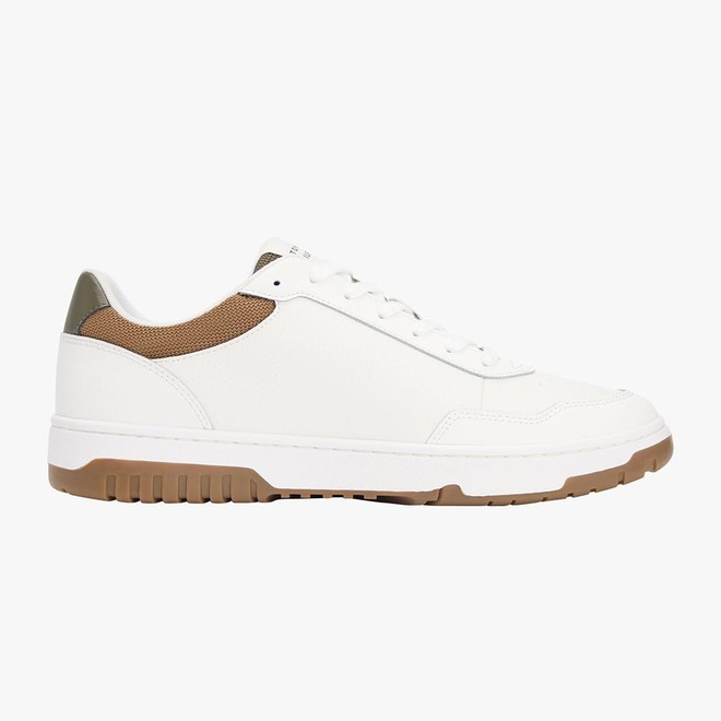 Tênis Masculino Tommy Hilfiger TH Basket Core LTH Ecru Arm Green - Foto 1