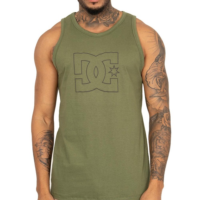 Camiseta Regata DC Shoes Outline Star Masculina - Foto 1