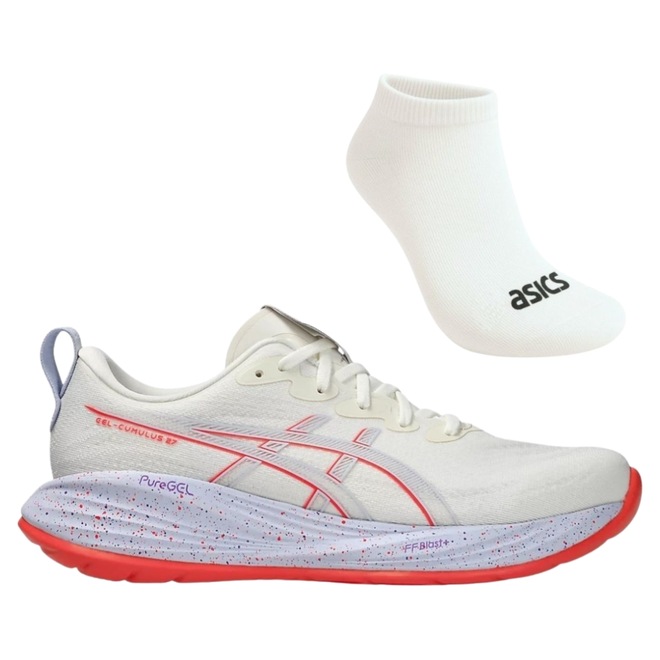 Kit Tênis Masculino ASICS Gel-Cumulus 27 Tokyo + 1 Par de Meia - Foto 1