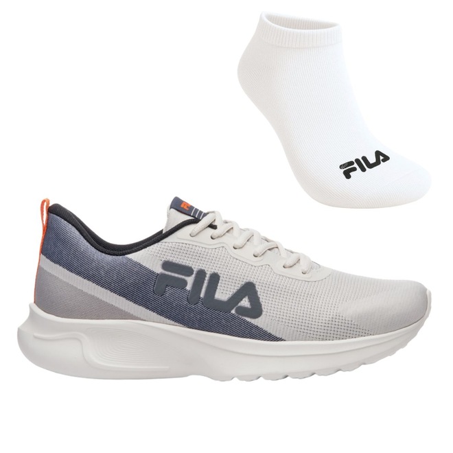 Kit Tênis Masculino Fila Vector + 1 Par de Meia - Foto 1