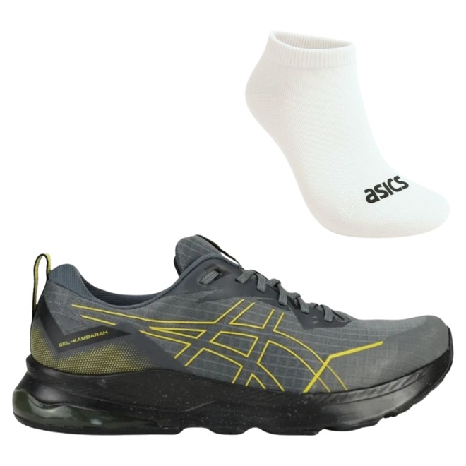Kit Tênis Masculino Asics Gel-Kambarah + 1 Par de Meia - Foto 1
