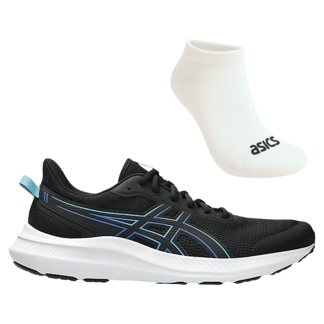 Kit Tênis Asics Jolt 5 E Meia - Masculino - Foto 1