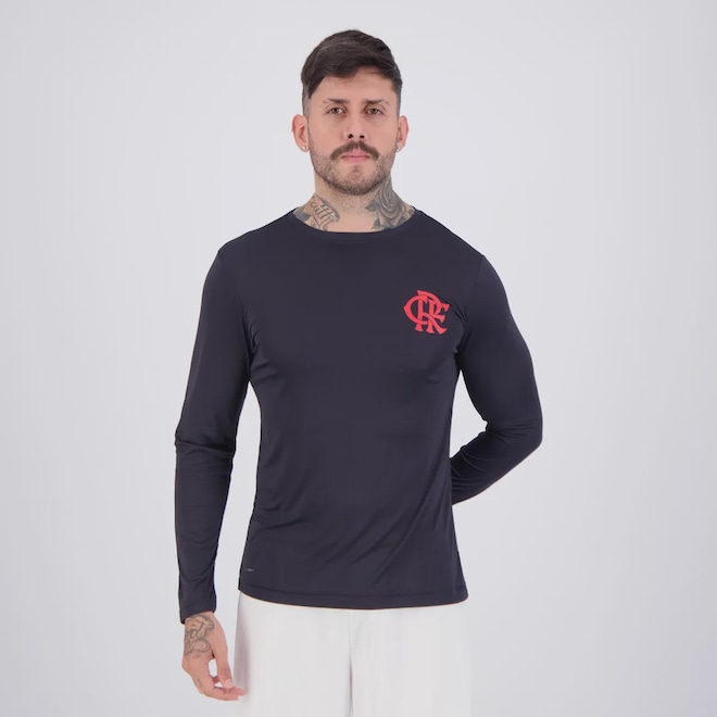 Camisa Flamengo Protection UV Manga Longa Masculina - Foto 1