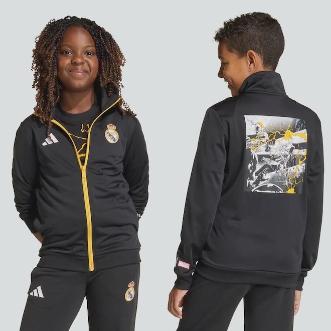 Jaqueta adidas Real Madrid Marvel Infantil - Foto 1