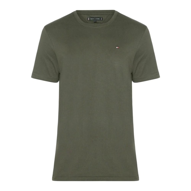 Camiseta Tommy Hilfiger Ess Seasonal Reg Fit Solid Masculina - Foto 1