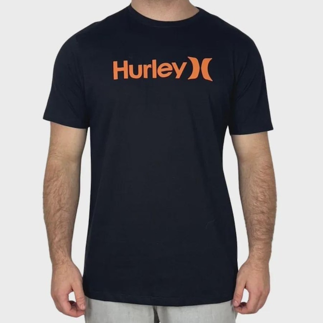 Camiseta Hurley Silk O&O Solid Masculina - Foto 1