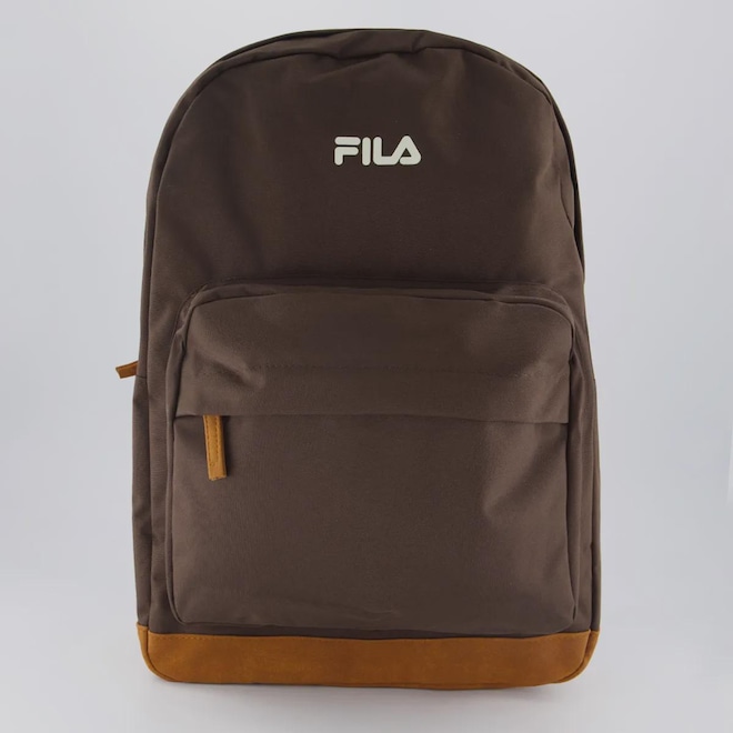 Mochila Fila Retro Letter Marrom - Foto 1