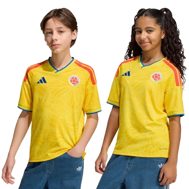 Camisa Seleção da Colômbia 26/27 adidas Infantil - Foto 1