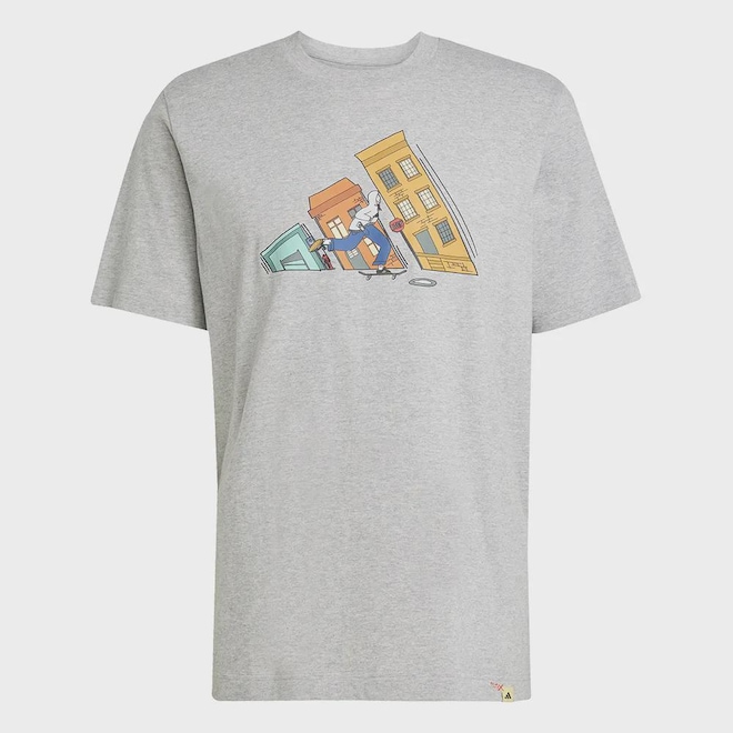 CAMISETA ADIDAS ESTAMPADA SKATE MASCULINA - Foto 1