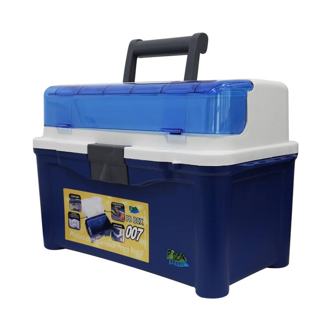 Maleta De Pesca PB Box 007 33L Plástico Pesca Brasil - Foto 1