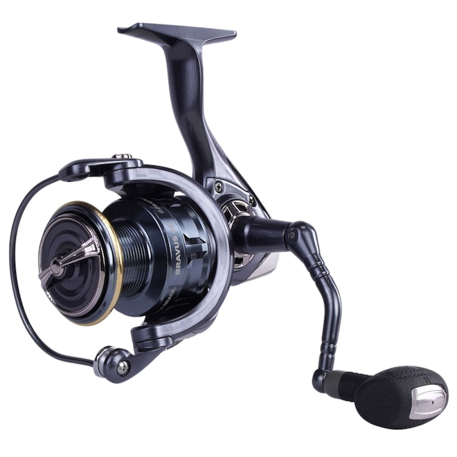 Molinete Bravus 60 Pesca Brasil 4+1 Rolamentos e Ambidestro - Foto 1