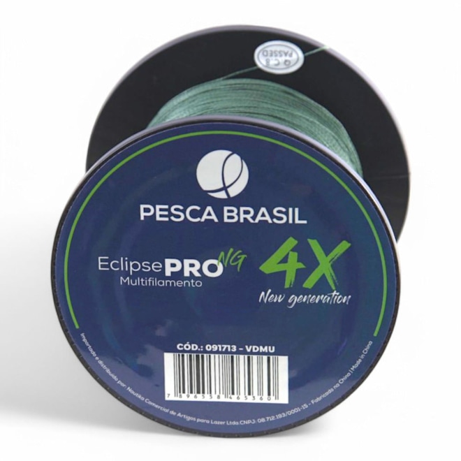 Linha de Pesca 500m Multi Eclipse Pro 4X NG Pesca Brasil 0,45mm Multifilamento - Foto 1
